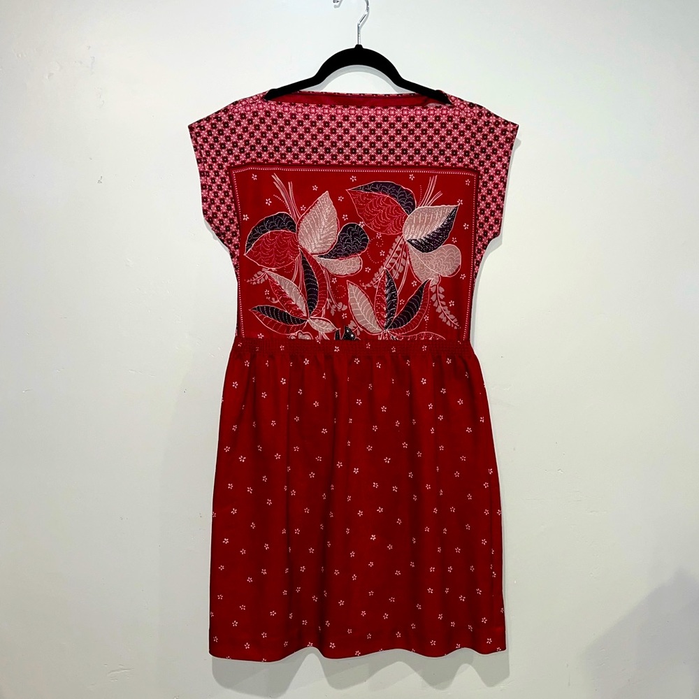 Vintage Melissa Petites Red Boatneck Summer Dress Women's Size S/M